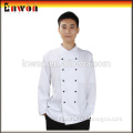 Custom made polyester cotton black chef jacket